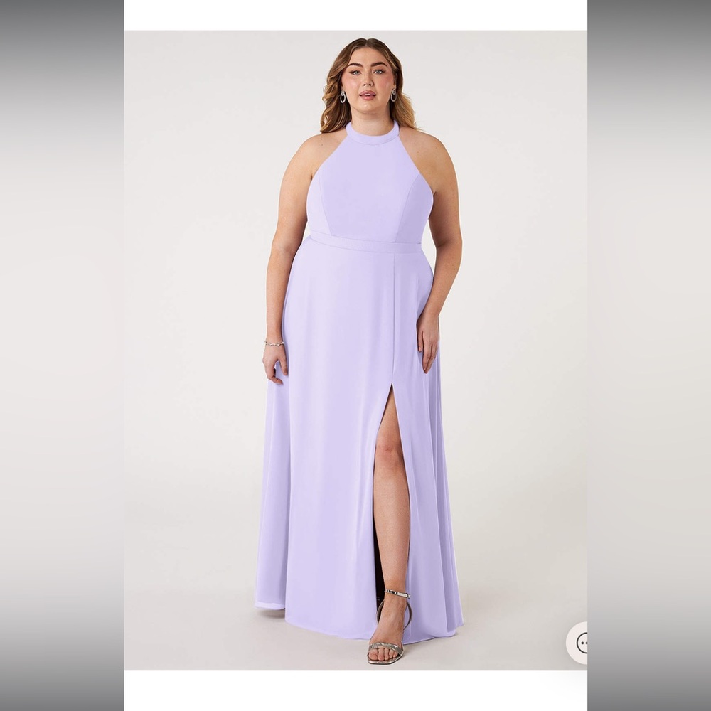 Lilac Clarice Azazie Chiffon Bridesmaid dress prom gown